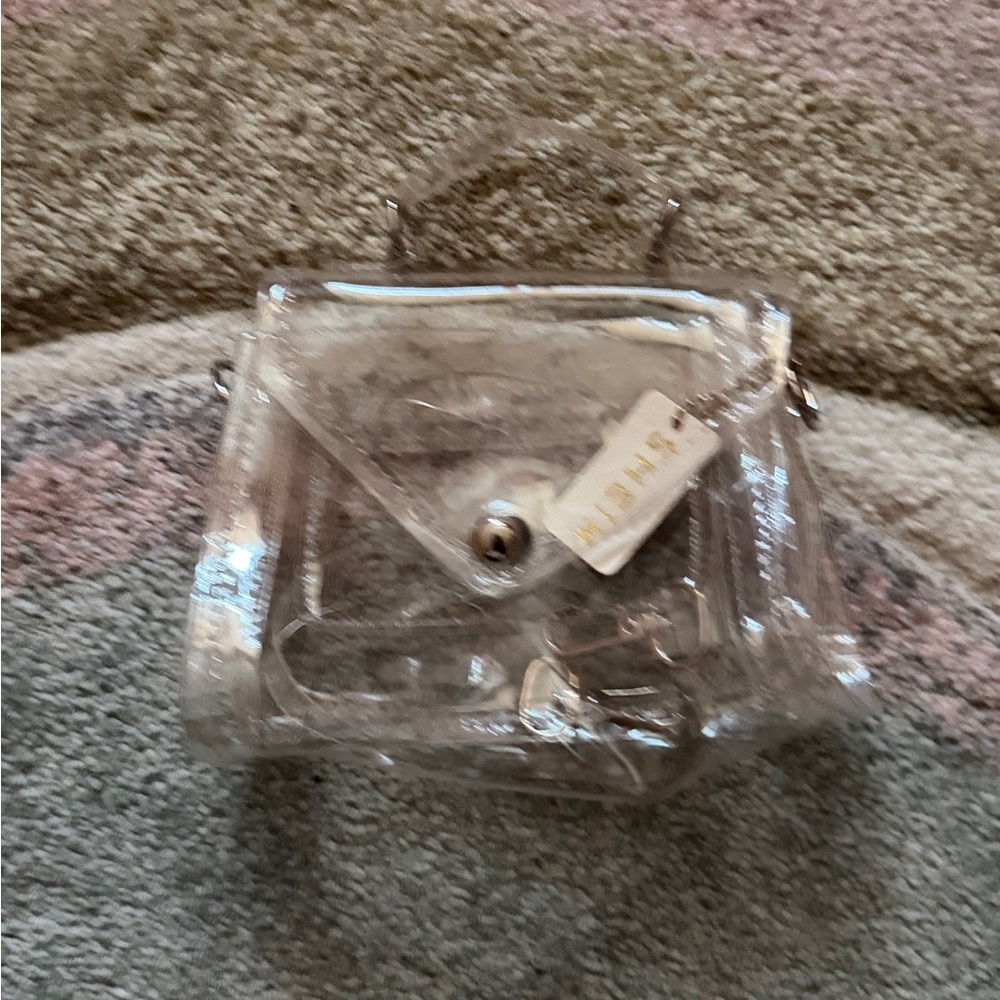 SHEIN Transparent Mini Bag with Silver Details
